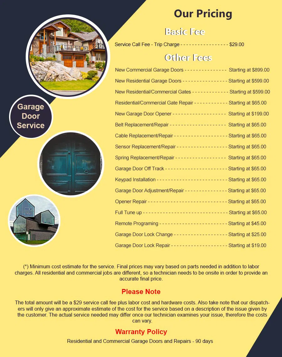 Elite Garage Door Service Nutley, NJ 862-283-0904 - pricelist6